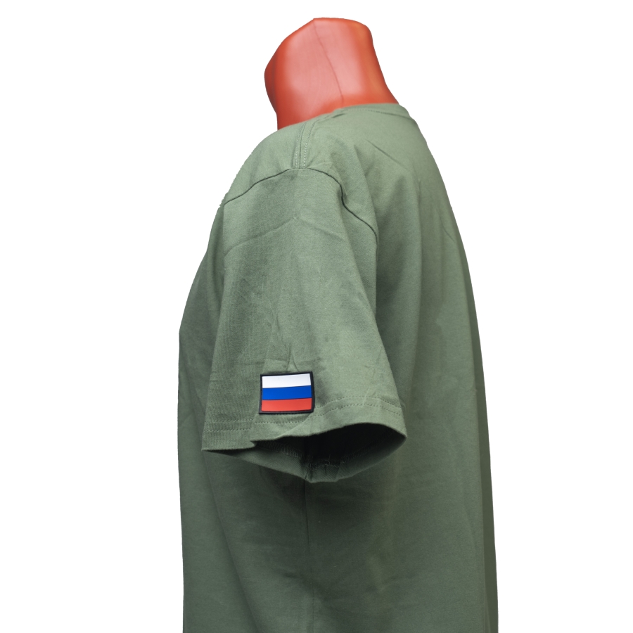 Футболка фирменная цвет хаки