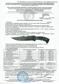 Сертификат - Скорпион Большой художественное оформление